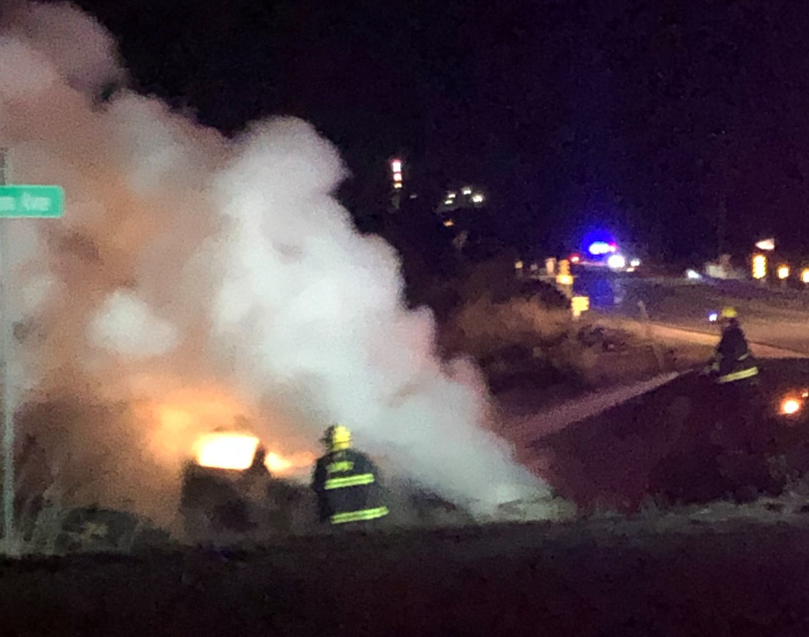 Dows car fire